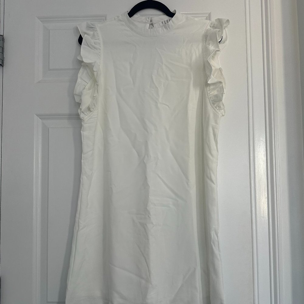 TCEC White Ruffled Dress